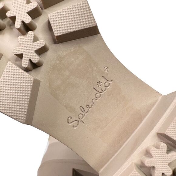 Splendid Mikayla Faux Fur-Lined & Trim Combat Boots - Size 7 - Picture 9 of 13